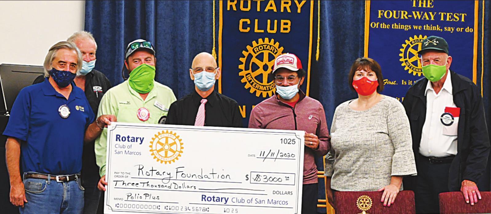 Rotary Club of San Marcos raises $3K for polio eradication effort