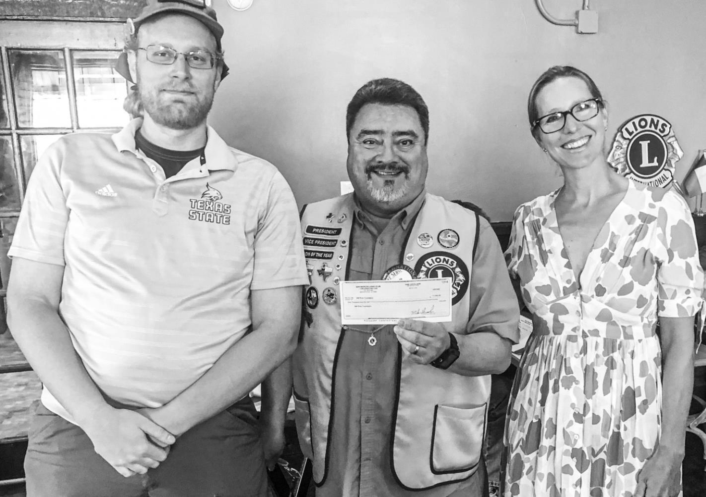 San Marcos Lions Club gives to River Foundation, Project Healing Waters
