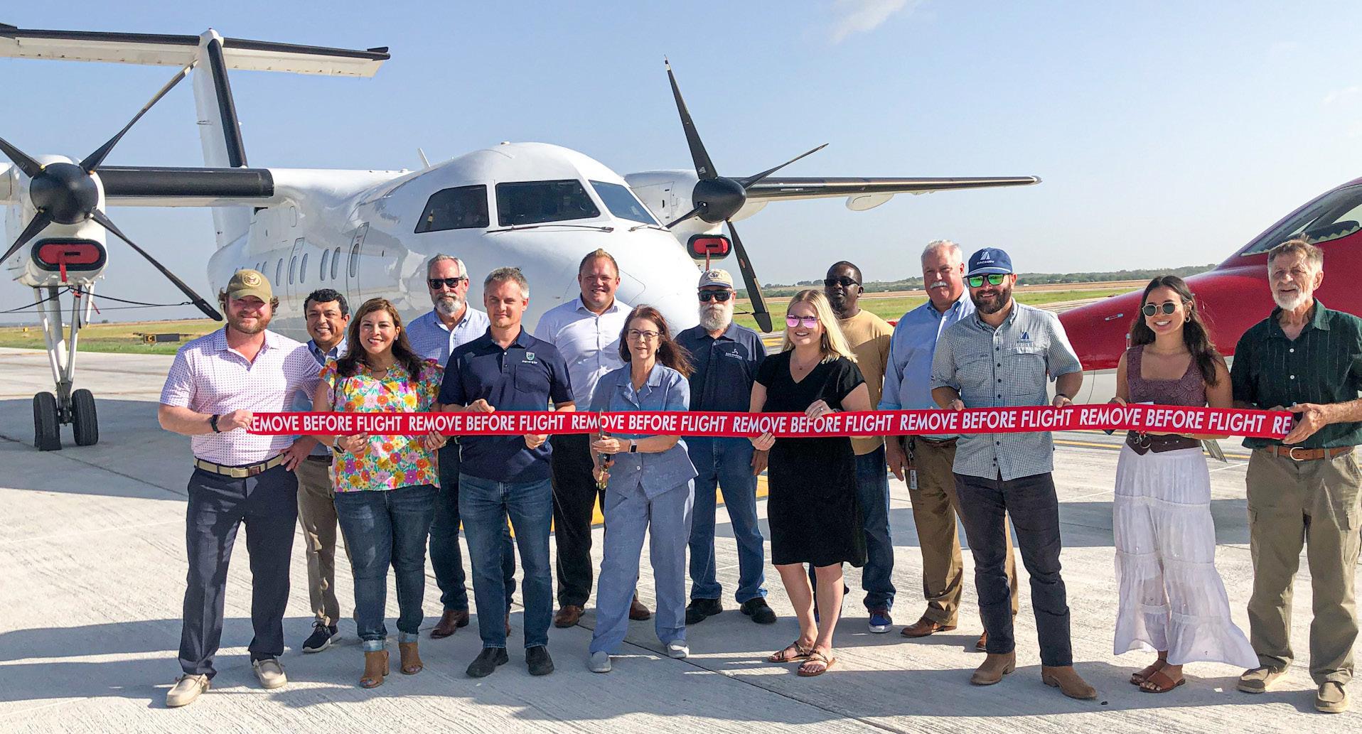 New airport taxiway 'Charlie' opens with fanfare