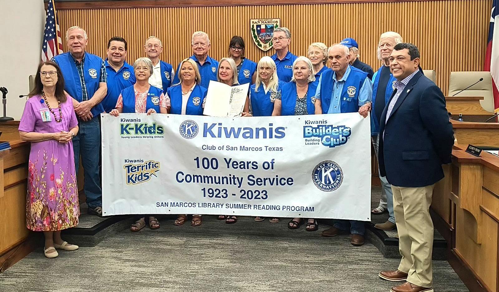 City honors Kiwanis on 100th Anniversary