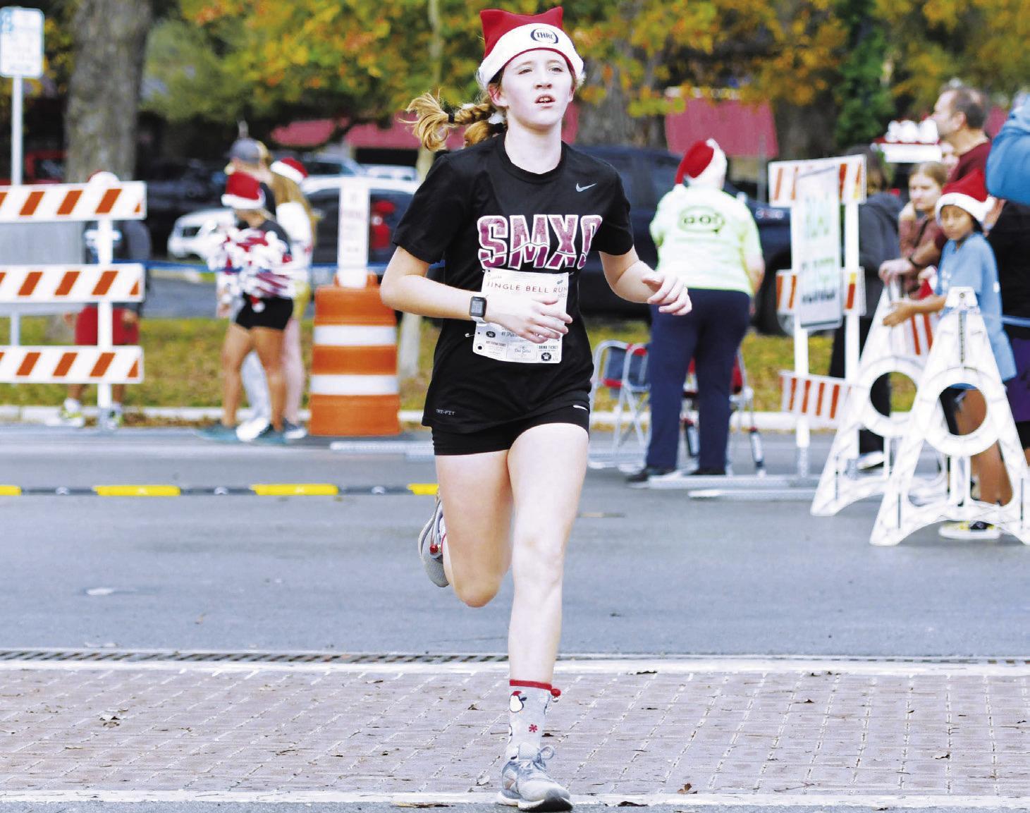 Runners compete at annual Santa’s Jingle Bell Run 5K
