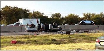 Labor Day weekend collision closes I-35 north, south lanes