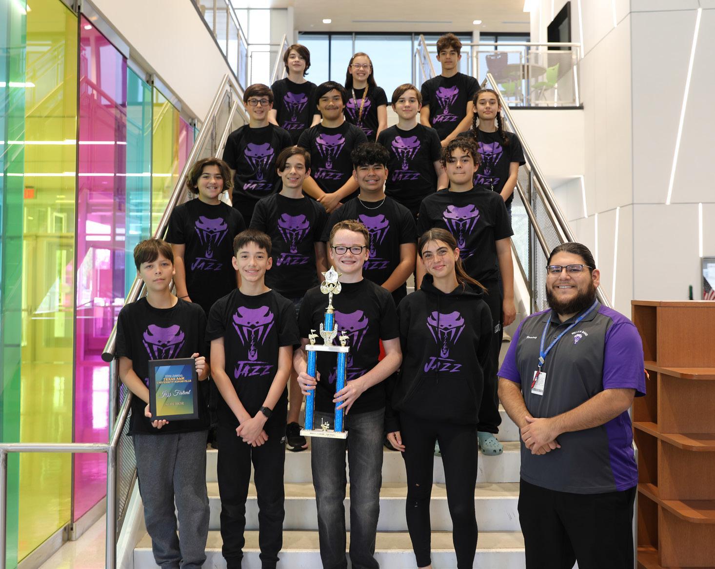 Middle school band takes top finish at state festival