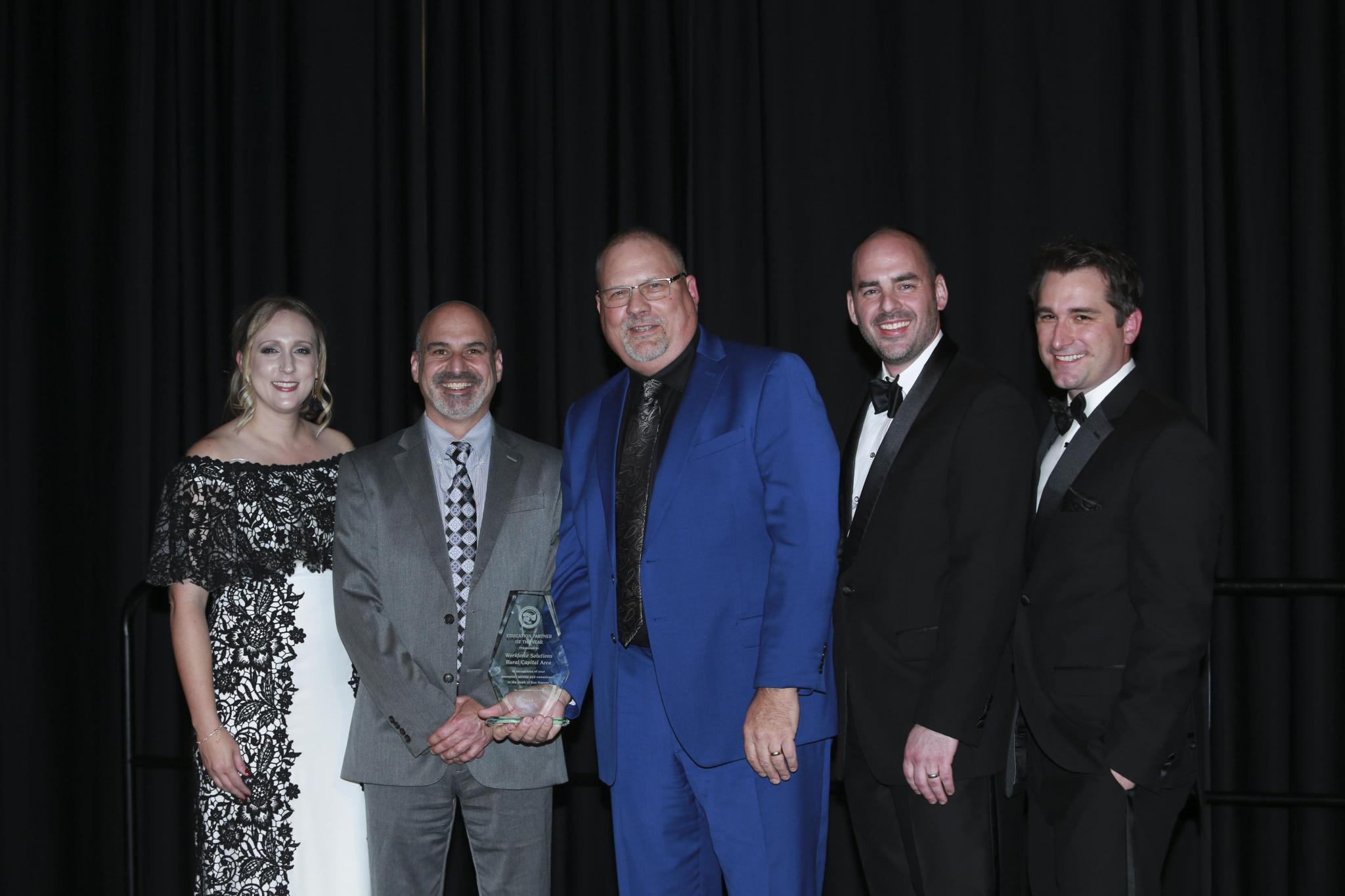 Workforce Solutions Rural Capital Area received the Education Partner of the Year honor.