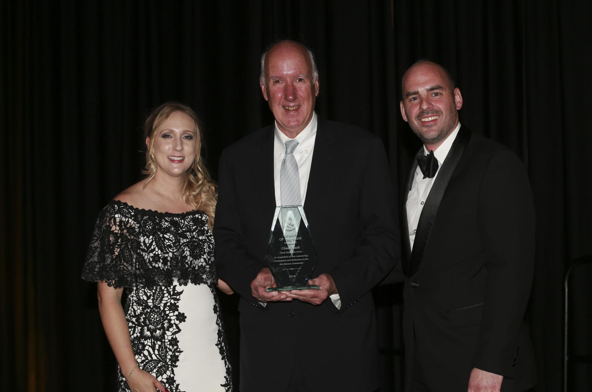 Chuck Nash was honored with the chamber’s Citizen of the Year award.