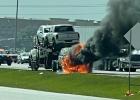 Truck fire on I-35